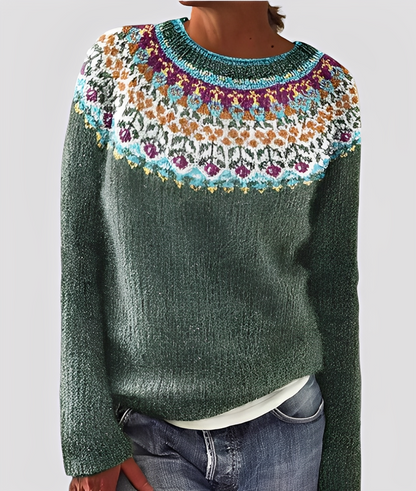 Christal - Stylowy sweter wełniany o luźnym splocie dla kobiet