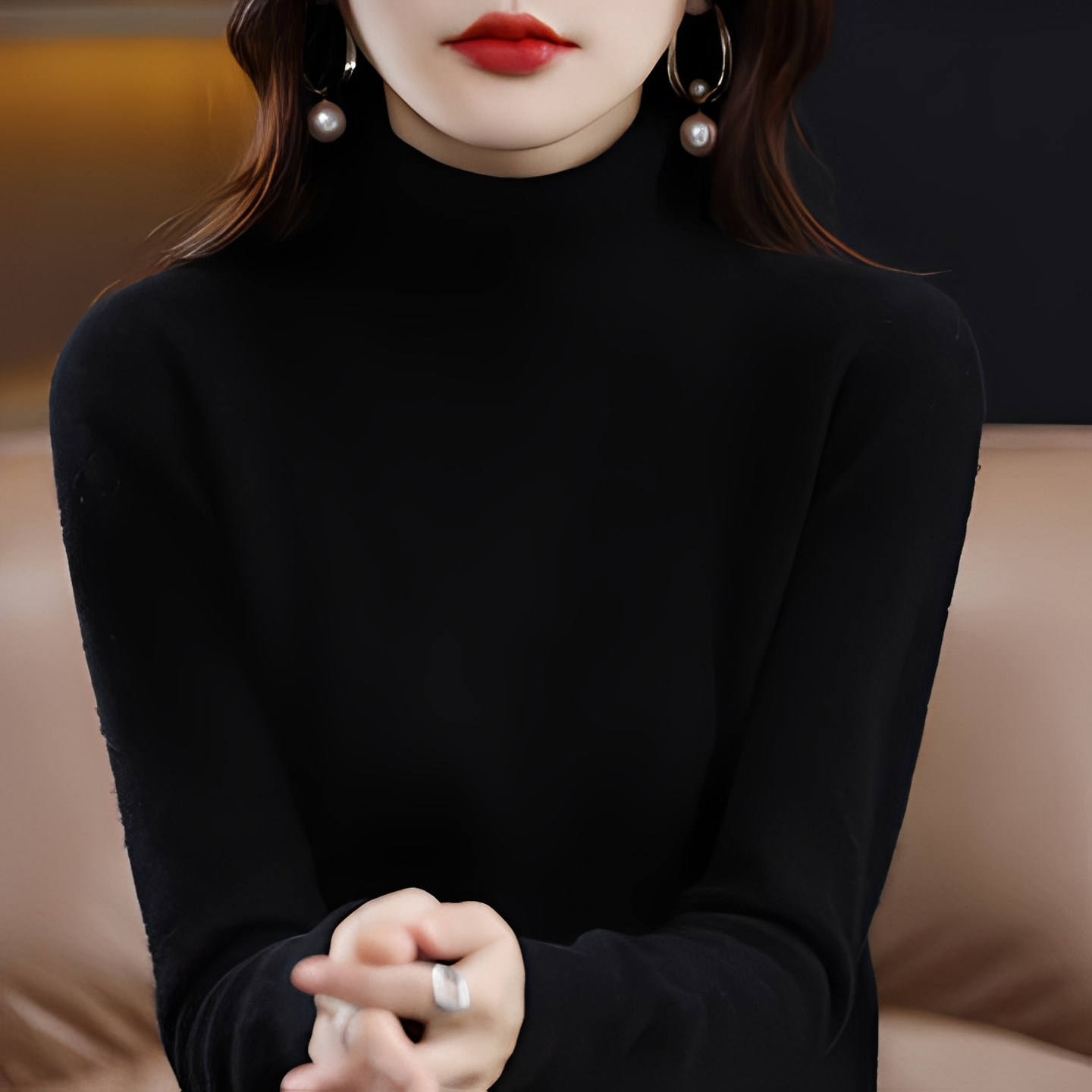 Katerly - Zimowy sweter z golfem dla kobiet