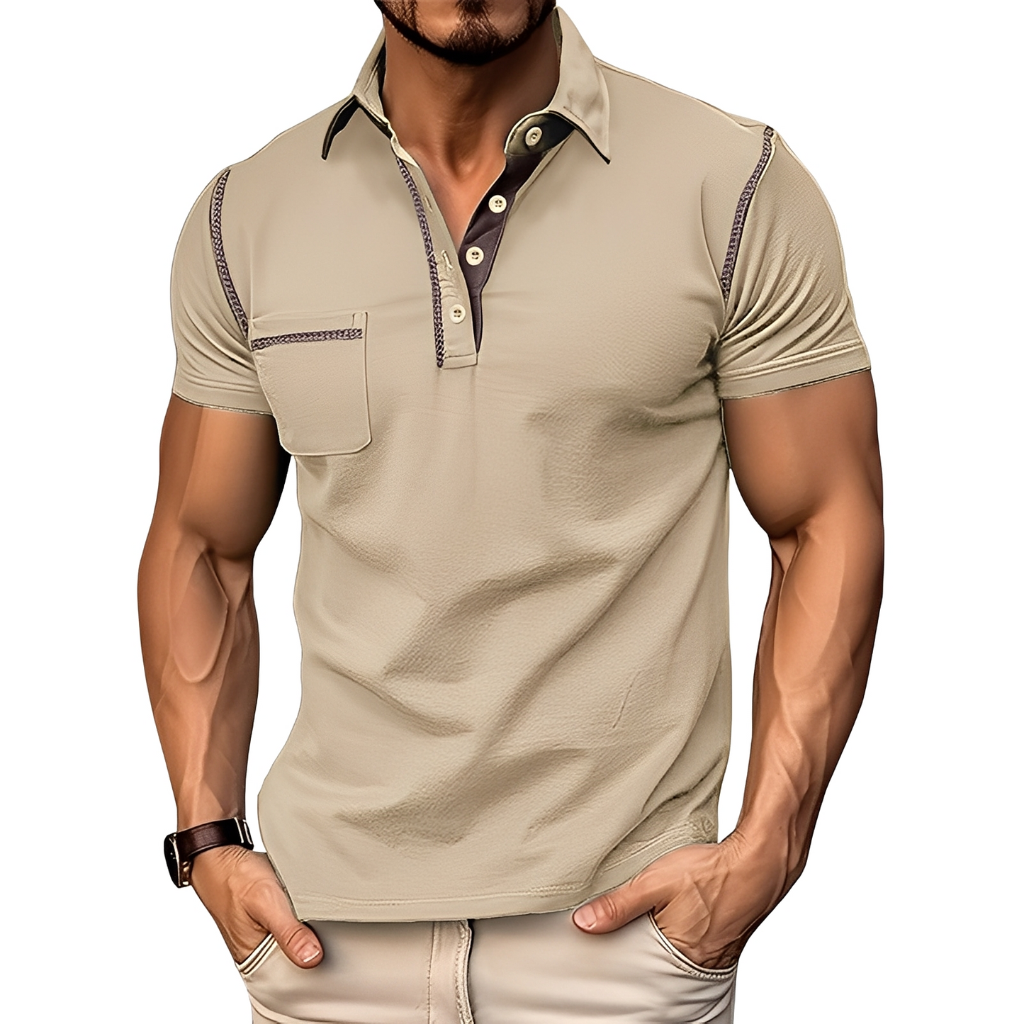 Brandon - Elegancka, komfortowa męska koszulka polo