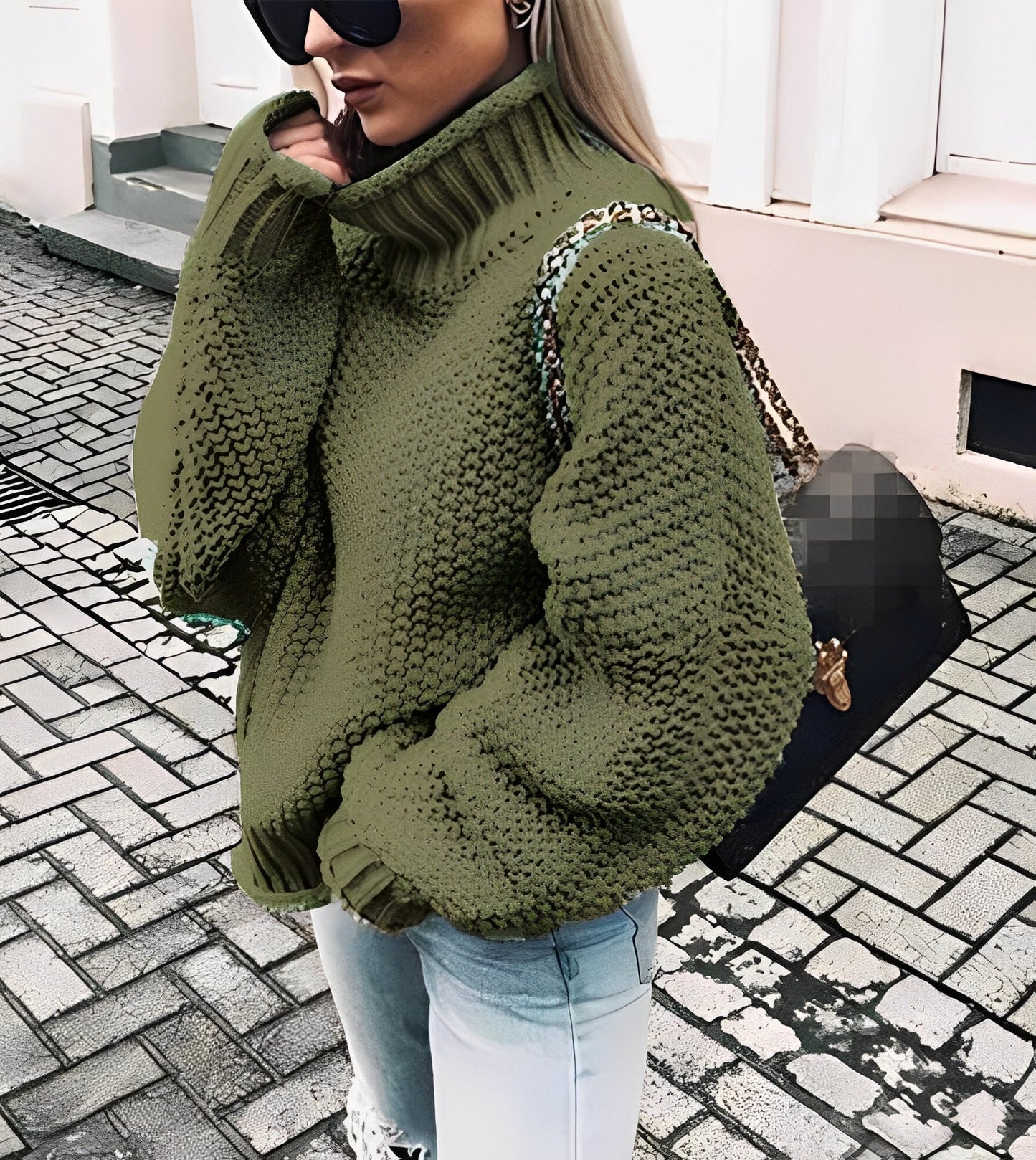 Nicola - Super-gruby, luźny golf dla kobiet