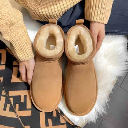 Rozanne - Luźne Krótkie Zimowe Buty dla Kobiet