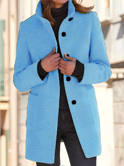 Michele - Damski płaszcz wełniany odporny na wiatr