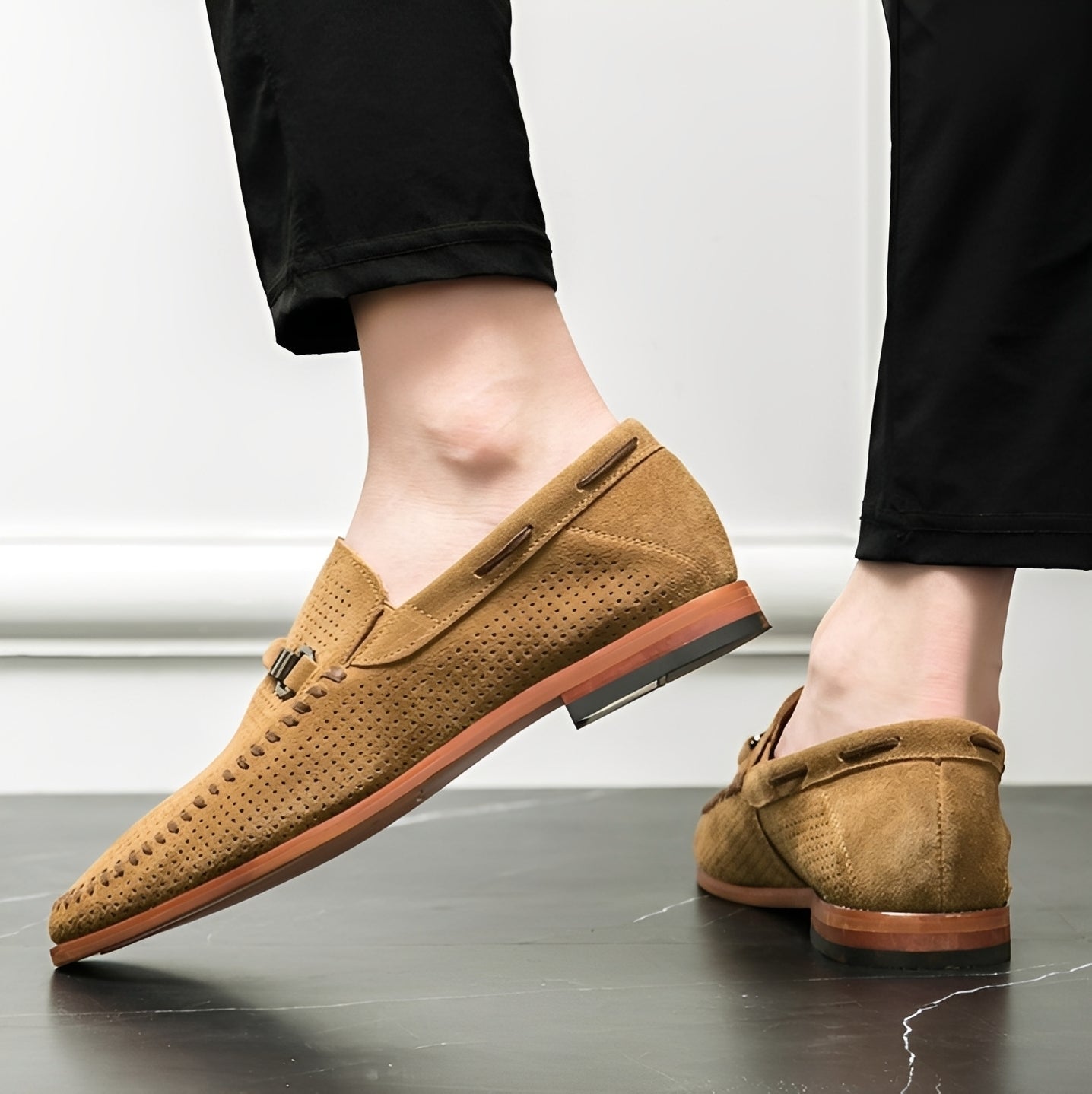 Wesley - Stylowe męskie zamszowe loafersy