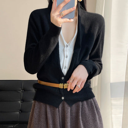 Alyssa - Luźny wełniany sweter damski