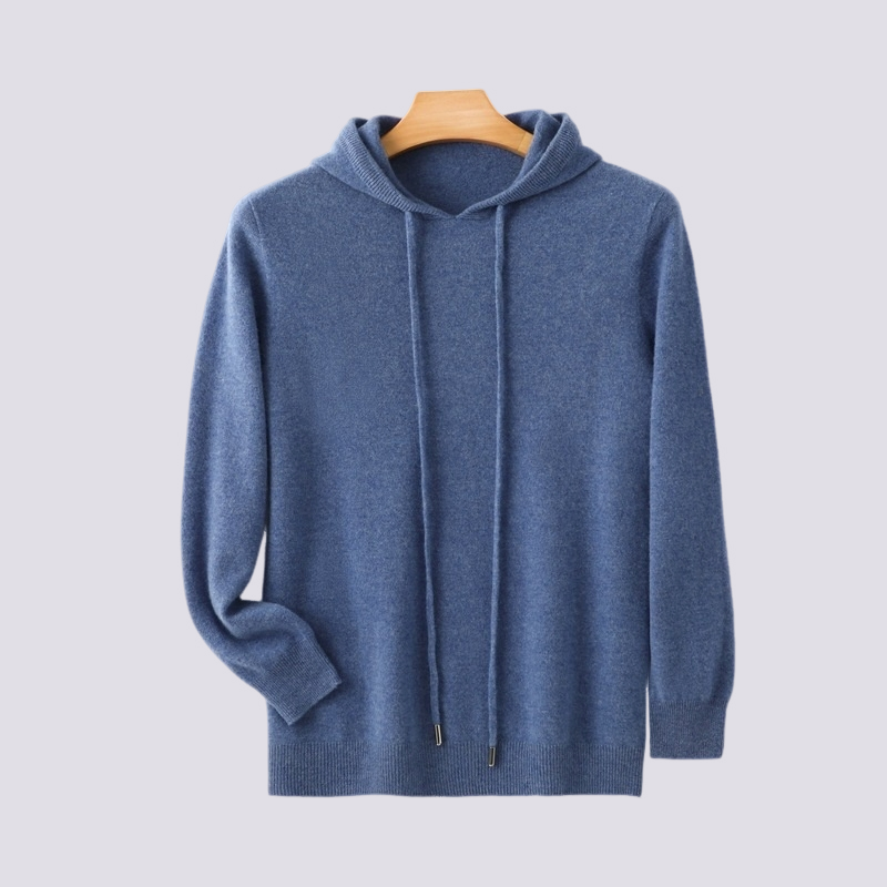 Adrian - Luźny, ciepły kaszmirowy hoodie dla mężczyzn