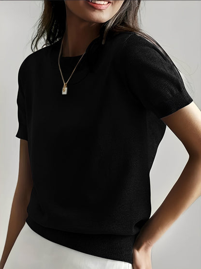 Molly - Luźna, miękka koszula z krótkim rękawem dla kobiet