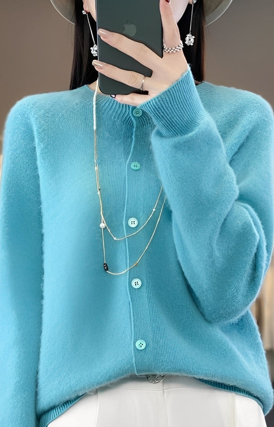 Addie - Nowoczesny kaszmirowy kardigan dla kobiet