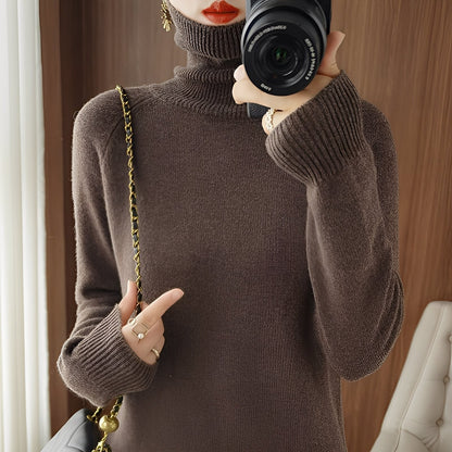 Kaycee - Modny damski sweter z golfem