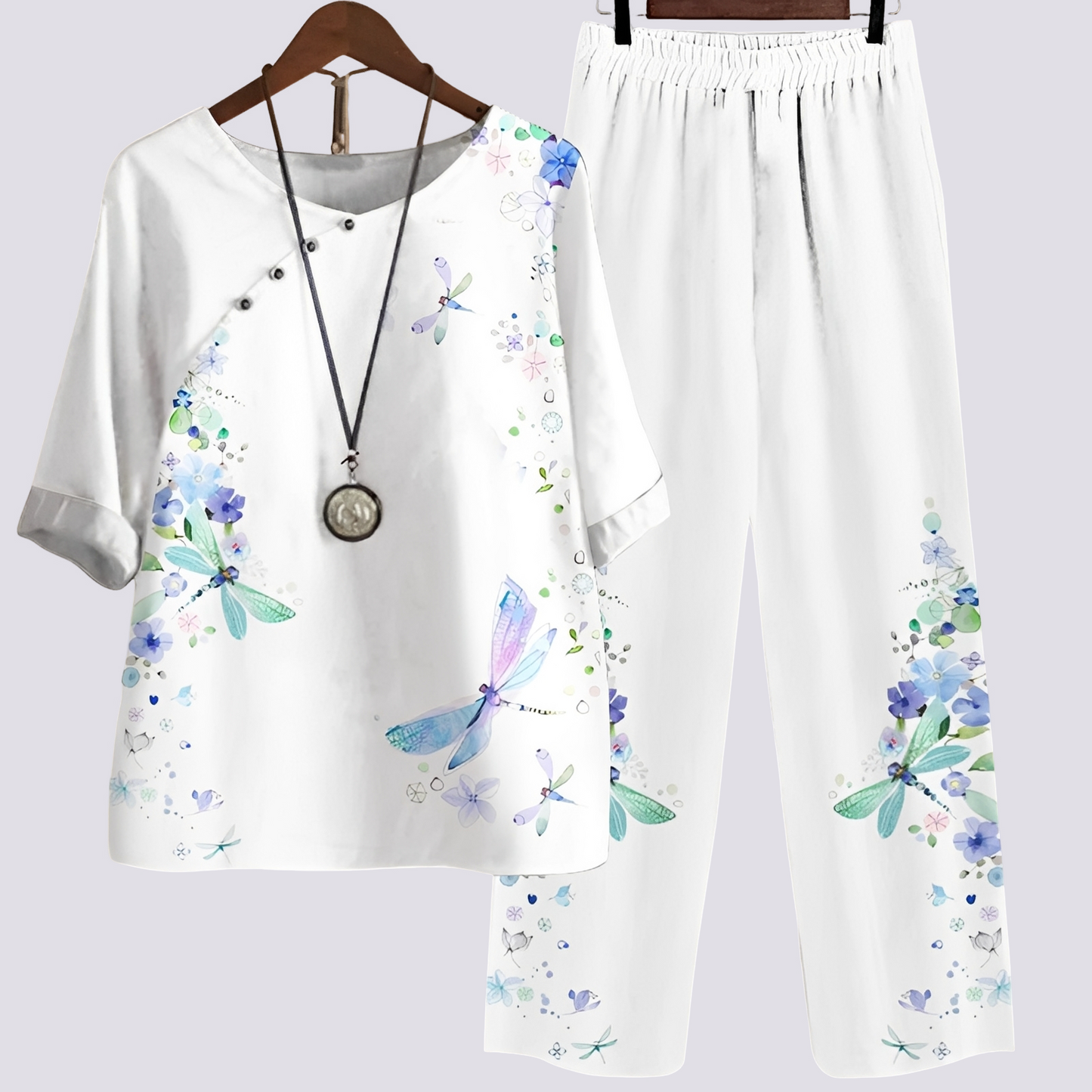 Jodie - Stylowy, wygodny zestaw z nadrukiem dla kobiet