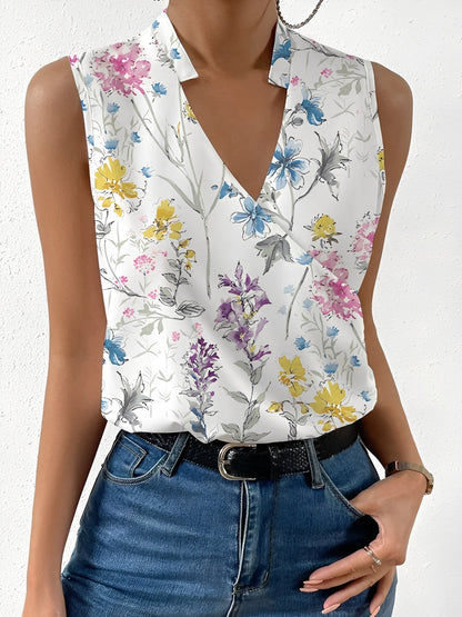 Marie - Stylowa bezrękawowa bluzka dla kobiet