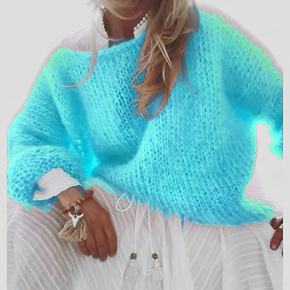 Caroline - Komfortowy, swobodnie dziany sweter damski