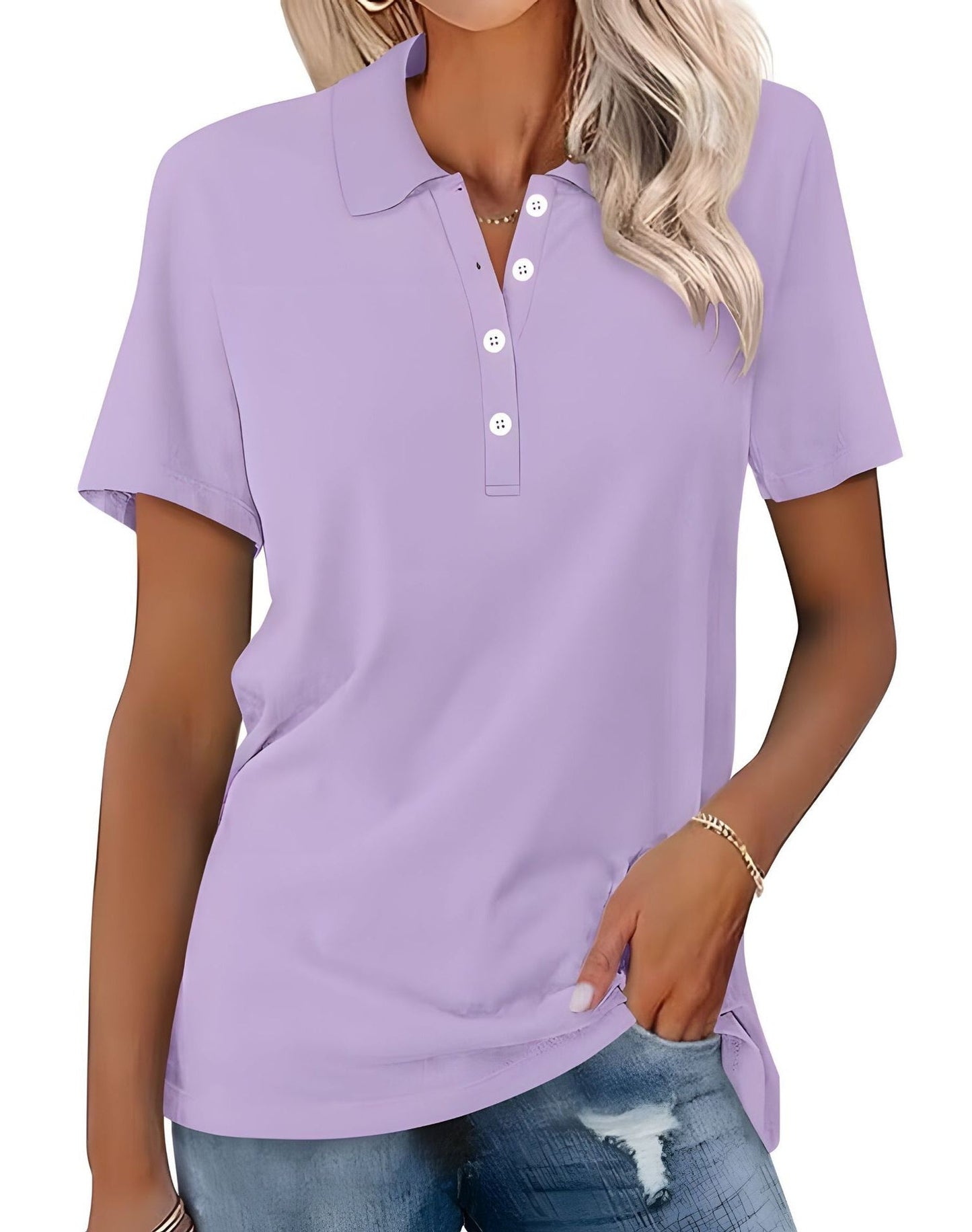 Stella - Lekka, smukła kobieca koszulka polo