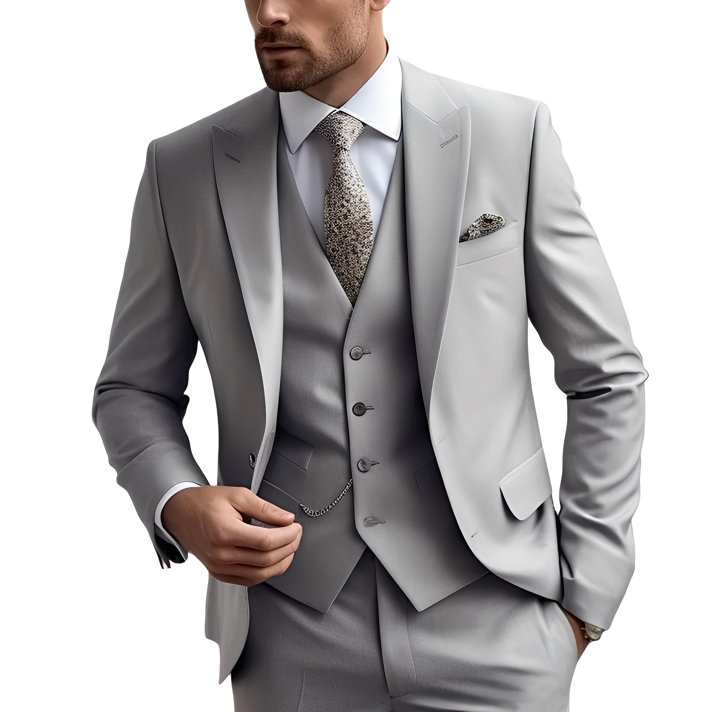 Austin - Elegancki garnitur męski 3-częściowy