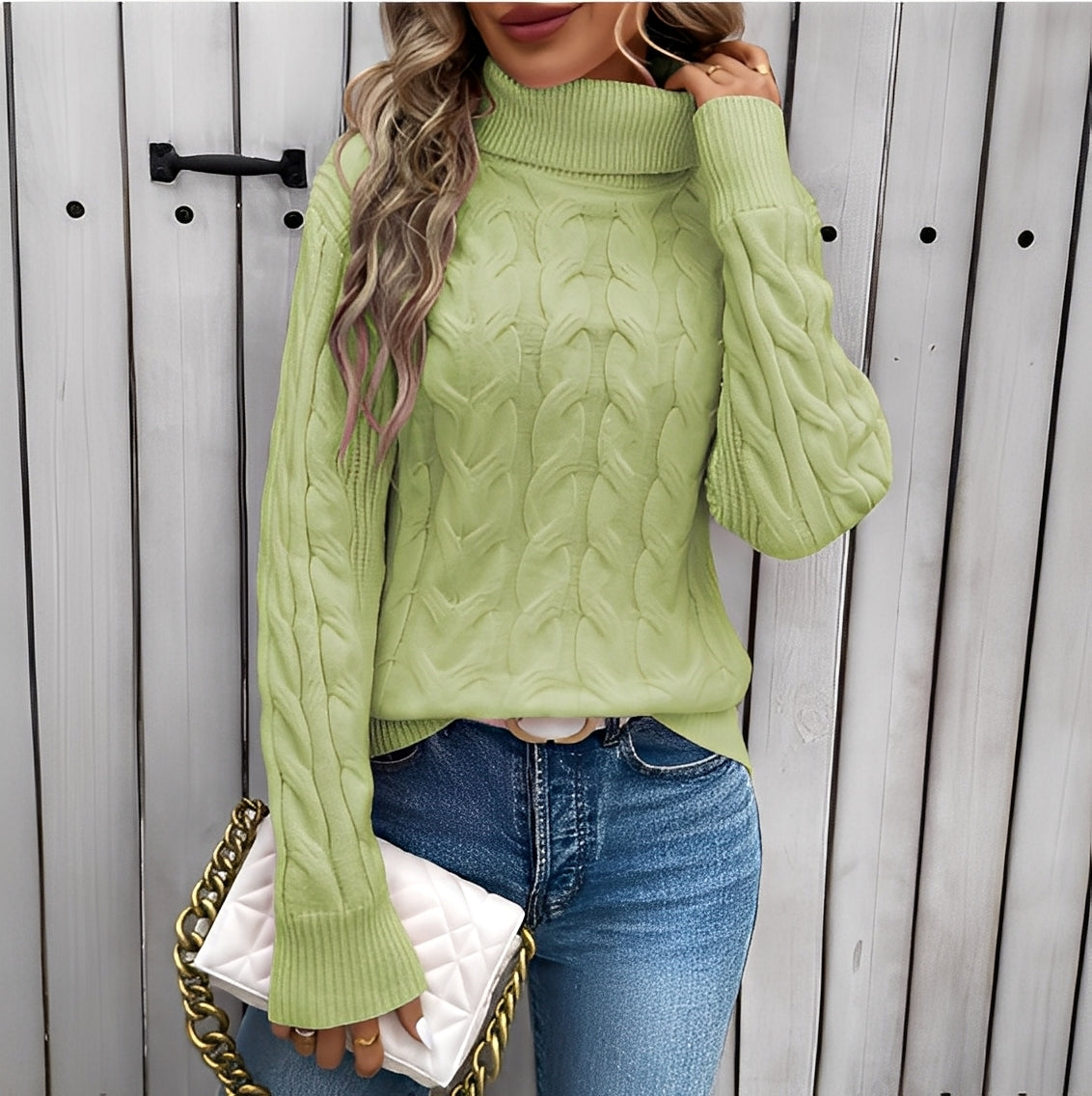 Amélie - Ciepły damski golf z bawełny