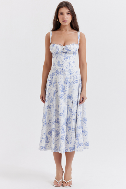 Jacqueline - Elegancka midi-koronkowa sukienka dla kobiet