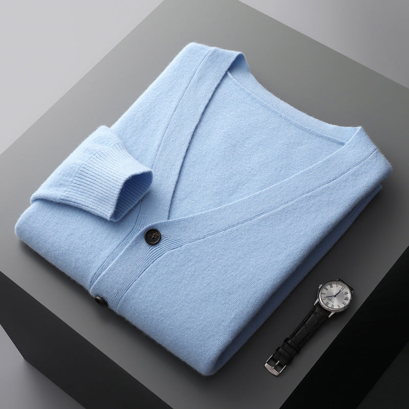 Anton - Męski stylowy kardigan z wełny