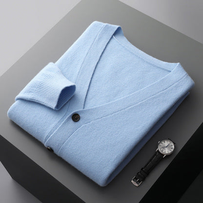 Anton - Męski stylowy kardigan z wełny