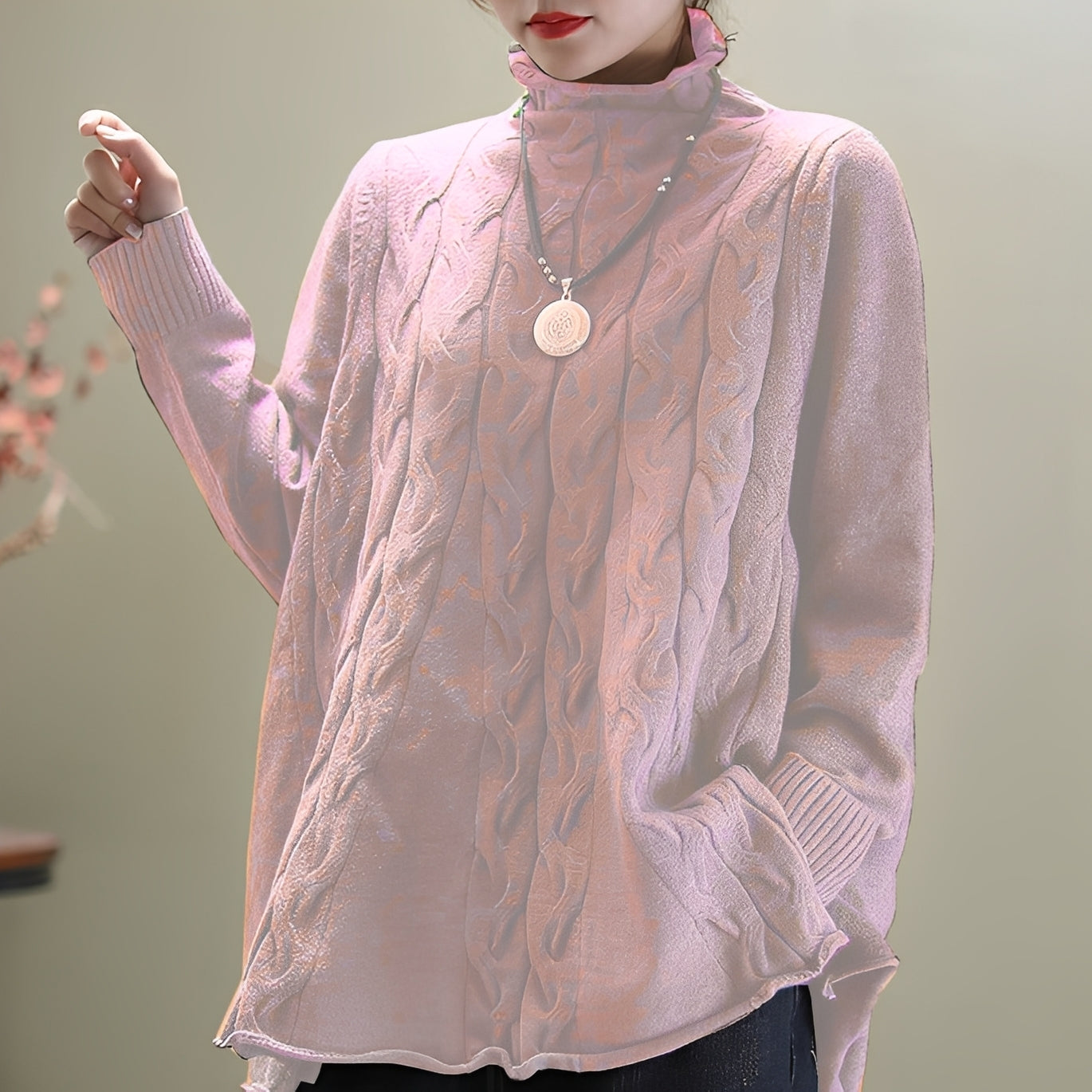 Carla - Luźny golf damski