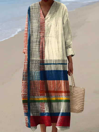 Jean - Stylowa, luźno szyta, średniej długości sukienka dla kobiet