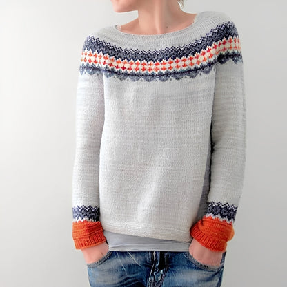 Maryann - Elegancki retro sweter dla kobiet