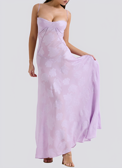 Lucia - Elegancka, wąska suknia maxi dla kobiet