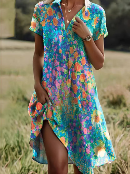 Gloria - Stylowa etyczna sukienka z rękawami dla kobiet