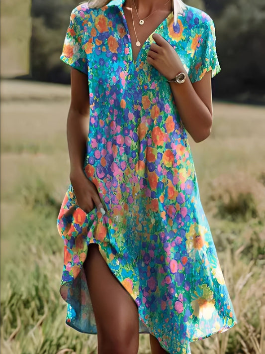 Gloria - Stylowa etyczna sukienka z rękawami dla kobiet