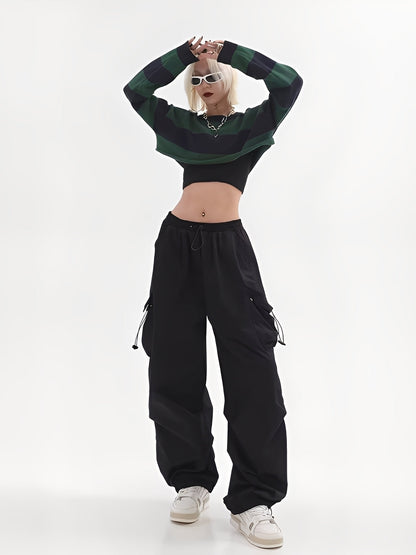 Aimée - Damskie spodnie cargo