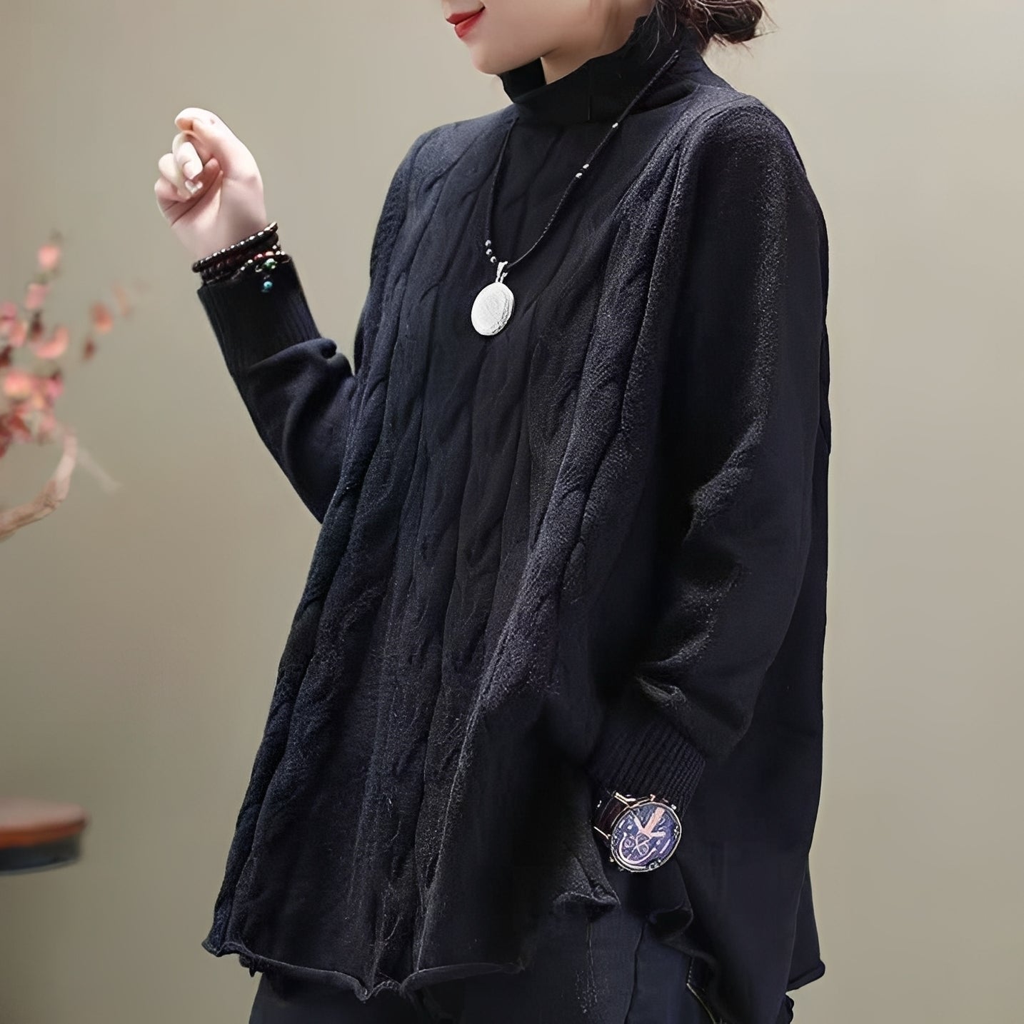 Carla - Luźny golf damski