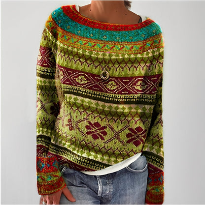 Maryann - Elegancki retro sweter dla kobiet