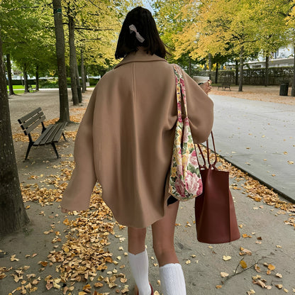 Verity - Oversized płaszcz z podwójnym rzędem guzików dla kobiet