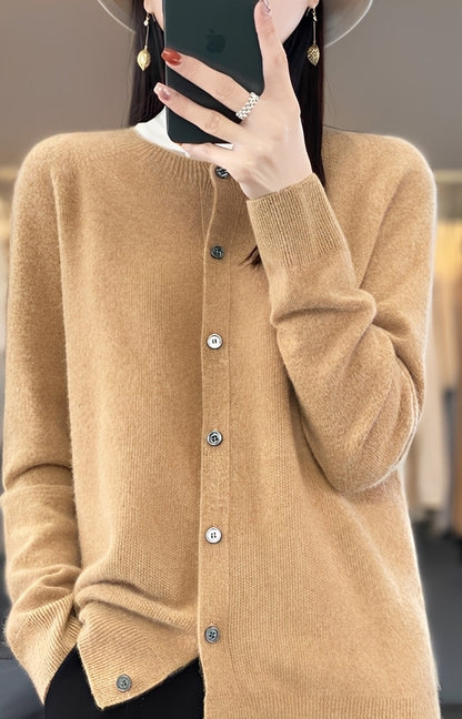 Addie - Nowoczesny kaszmirowy kardigan dla kobiet