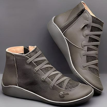 Emma - Damskie wygodne codzienne buty skórzane