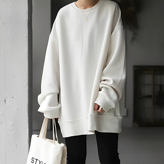 Andrina - Duży sweter z okrągłym dekoltem dla kobiet