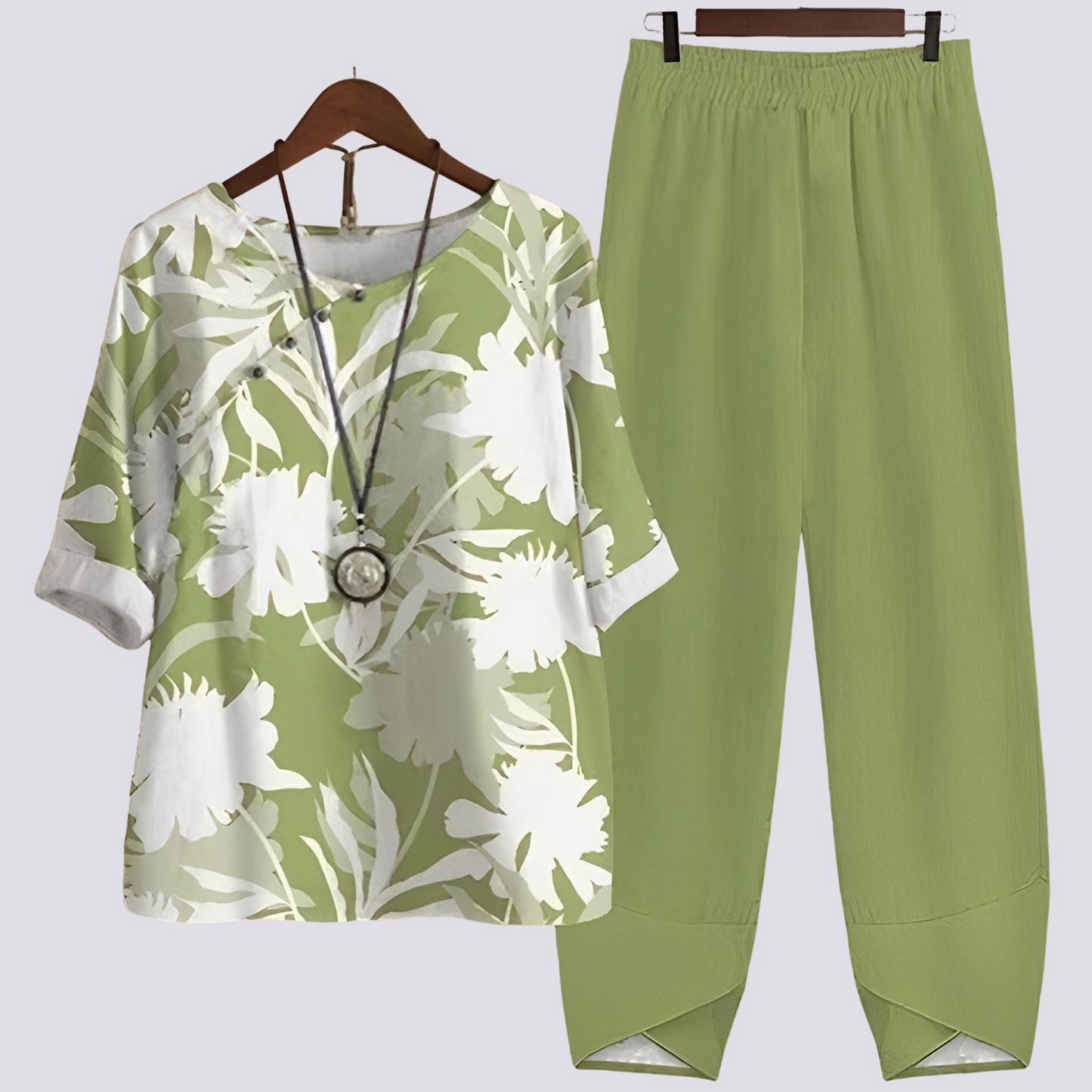 Jodie - Stylowy, wygodny zestaw z nadrukiem dla kobiet