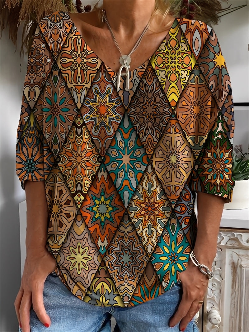 Molly - Stylowa bluzka z długim rękawem dla kobiet