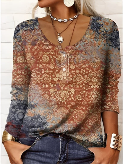 Jennelle - Stylowa bluzka z guzikami dla kobiet