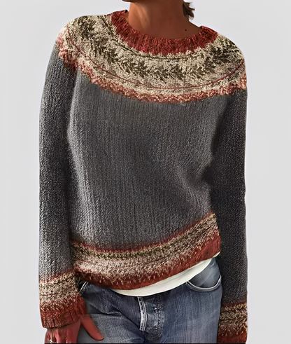 Christal - Stylowy sweter wełniany o luźnym splocie dla kobiet