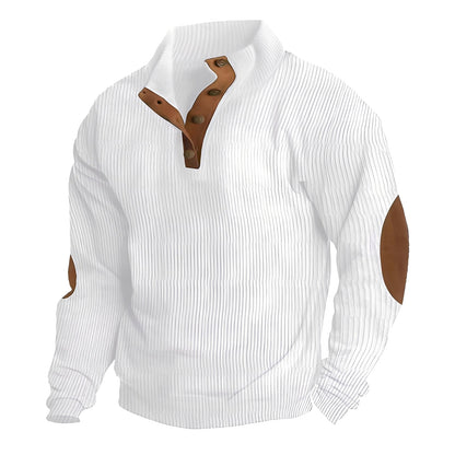 Clark - Miękki, przytulny sztruksowy sweter męski