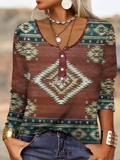 Jennelle - Stylowa bluzka z guzikami dla kobiet