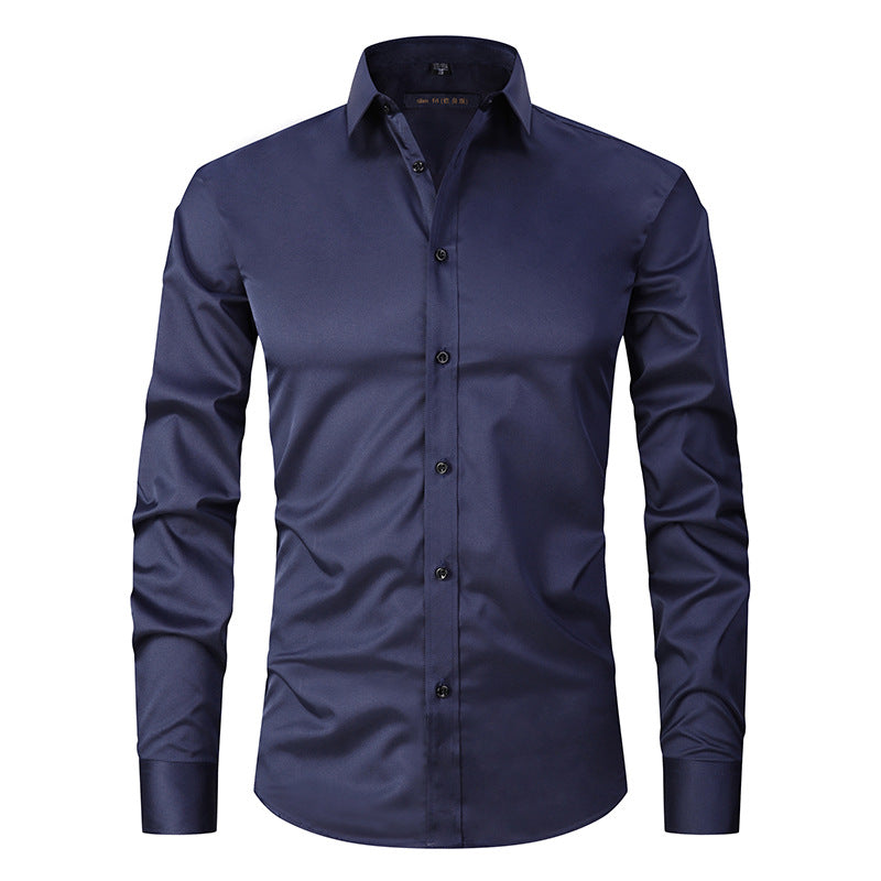 Jaren - Męska elegancka koszula stretch z długim rękawem