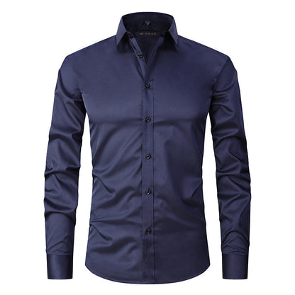 Jaren - Męska elegancka koszula stretch z długim rękawem