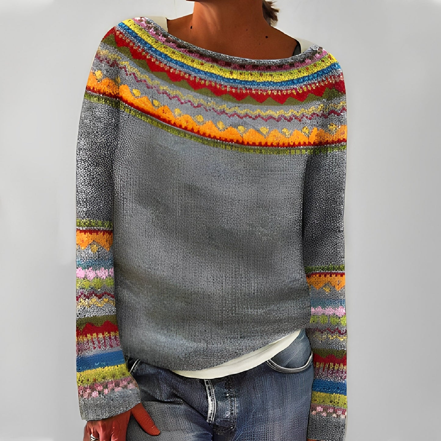Maryann - Elegancki retro sweter dla kobiet