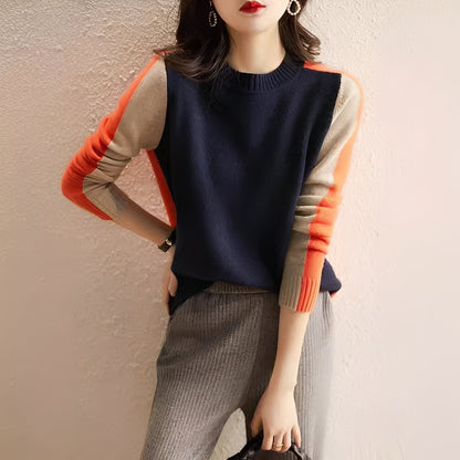 Allie - Stylowy kobiecy sweterek w paski