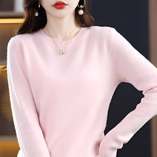 Julia - Elegancki, wąski sweter z wełny dla pań