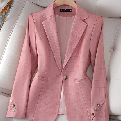Claudia - Elegancki damski blezer w kratkę