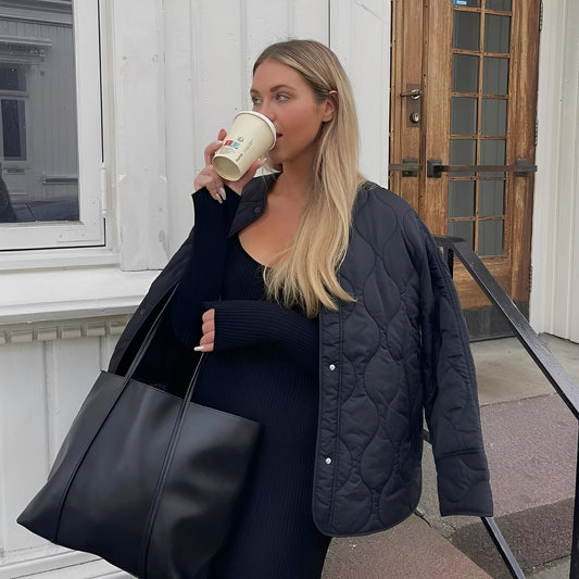 Ariella - Modny, luźny płaszcz jednorzędowy dla kobiet