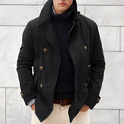 Tyrrell - Męska kurtka z guzikami o nowoczesnym i ciepłym charakterze