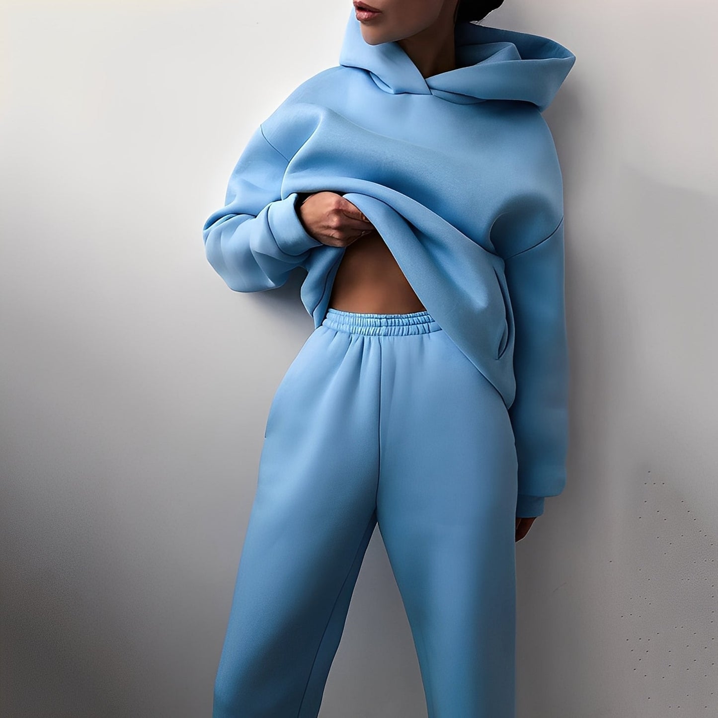 Wenona - Komfortowy damski komplet z kapturem