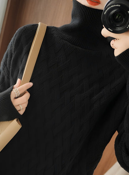 Stacey - Stylowy golf z teksturą dla pań